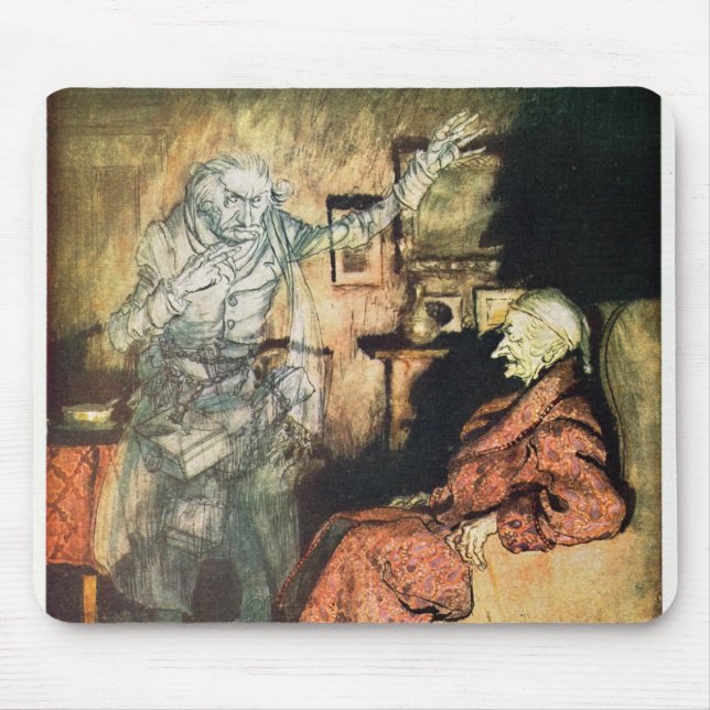 Scrooge and The Ghost of Marley Mouse Mat (Front)