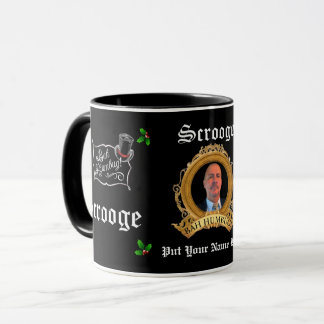 SCROOGE Antiqued Image/Text Personalised Christmas Mug