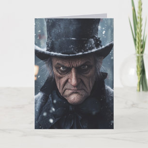 SCROOGE BAH HUMBUG CHRISTMAS GREETING CARD