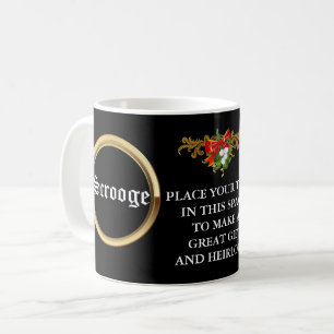 SCROOGE "Bah Humbug!" Personalised Christmas Gift Coffee Mug