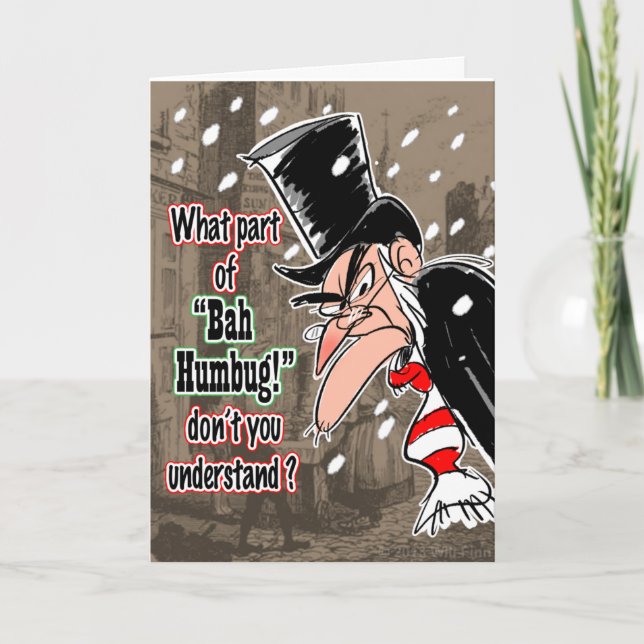 Scrooge Christmas card (Front)