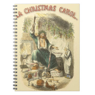 Scrooge Ghost of Christmas Present Victorian Notebook