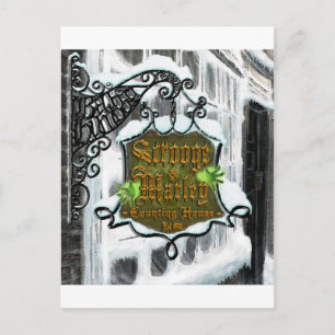 Scrooge&MarleySignScene Postcard