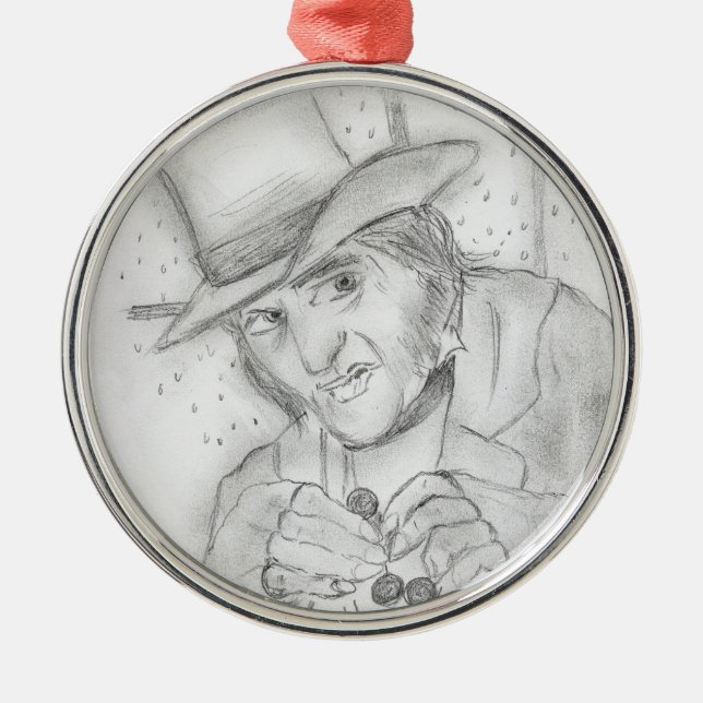 Scrooge Metal Tree Decoration (Front)