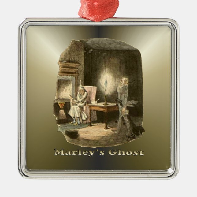 Scrooge of Christmas - A Christmas Carol Metal Tree Decoration (Front)