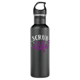 Scrub Life Nurse Funny Medical Nurses 710 Ml Water Bottle