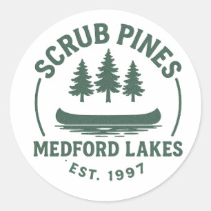 Scrub Pines Sticker green/white