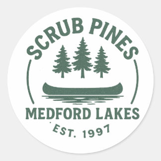 Scrub Pines Sticker green/white