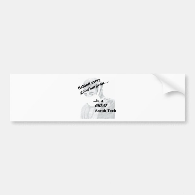 Scrub Tech Bumper Sticker (Front)
