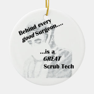 Scrub Tech Ceramic Tree Decoration