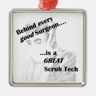 Scrub Tech Metal Tree Decoration