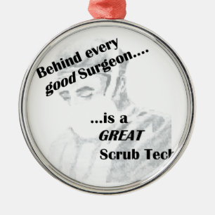 Scrub Tech Metal Tree Decoration