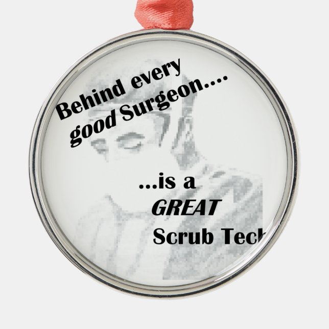 Scrub Tech Metal Tree Decoration (Front)