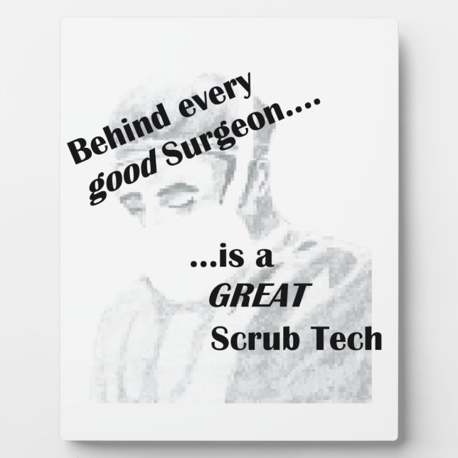 Scrub Tech Plaque (Front)