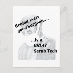 Scrub Tech Postcard