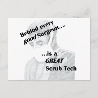 Scrub Tech Postcard