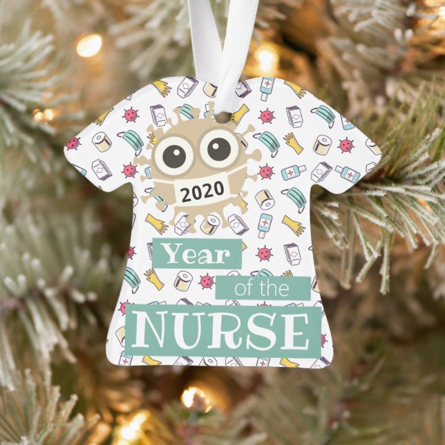 Scrub Uniform, Cute Nurse Ornament (Tree)