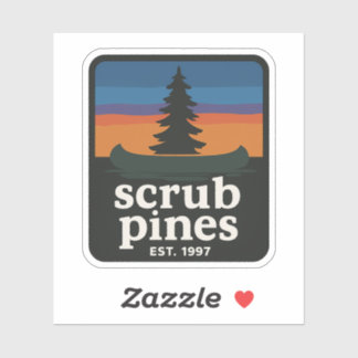 Scrubpines sunset sticker