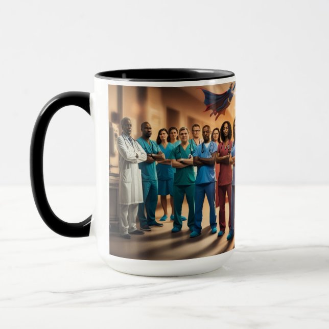 Scrubs to Superheroes Mug (Left)