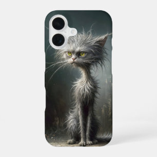 Scruffy City Street Cat iPhone 16 Case