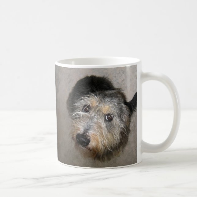 Scruffy cute dog mug (Right)