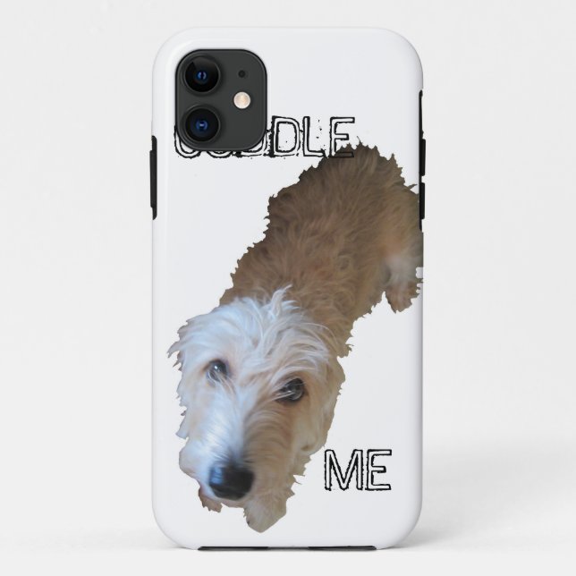 Scruffy Dog "CUDDLE ME" iPhone 5 Case (Back)