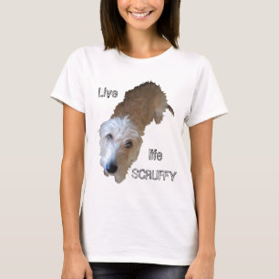 Scruffy Dog "Live life SCRUFFY" Womens Baby Doll T T-Shirt