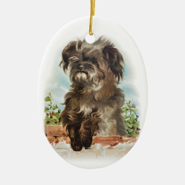 Scruffy dog ornament (Front)