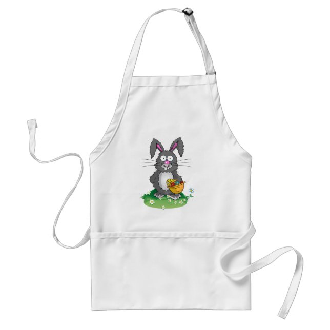 Scruffy Easter Bunny Standard Apron (Front)