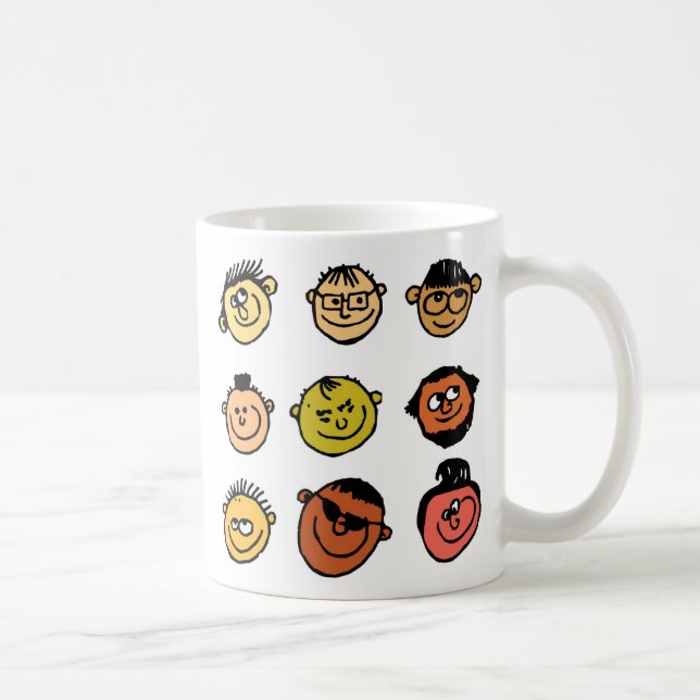 Scruffy Faces Coffee Mug (Right)