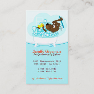 Scruffy Groomers Pet Grooming Business Card