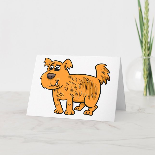Scruffy Orange Puppy Dog Card (Creator Uploaded)