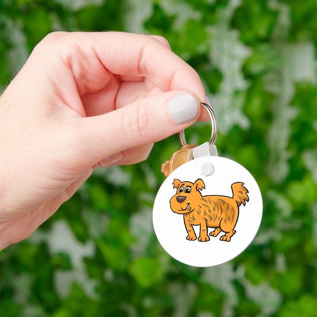 Scruffy Orange Puppy Dog Key Ring (Creator Uploaded)