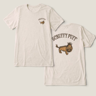Scruffy Puff dog Tri-Blend Shirt