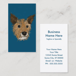 scruffy pups business card