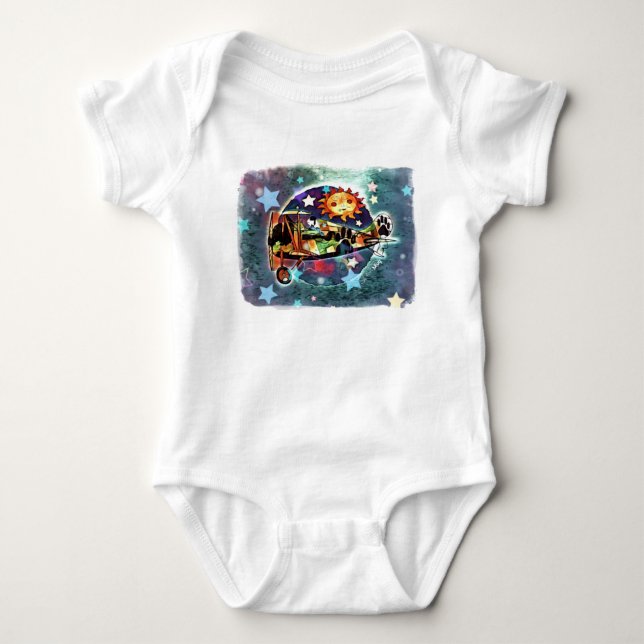 ScruffyMug Original Design Baby Bodysuit (Front)