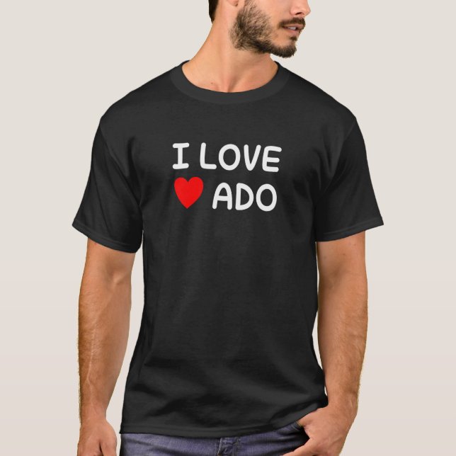 Scrum Agile DevOps Project Lead  I Love ADO T-Shirt (Front)