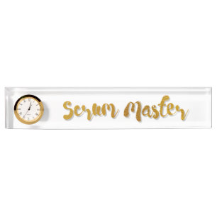 Scrum Master Nameplate
