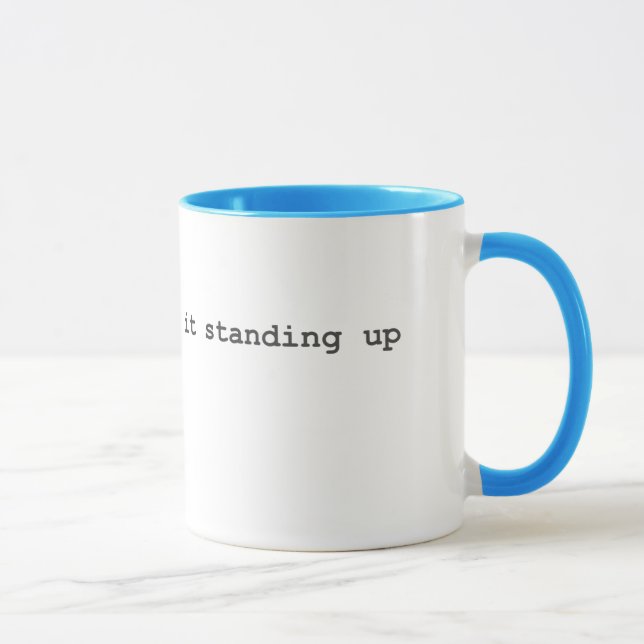Scrum Masters Do It Standing Up Mug (Right)