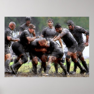 SCRUMMAGE RUGBY POSTER