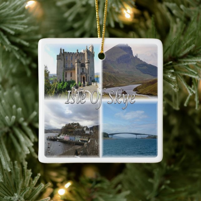 SCT005 SCOTLAND, The isle of skye, Ceramic Ornament (Tree)