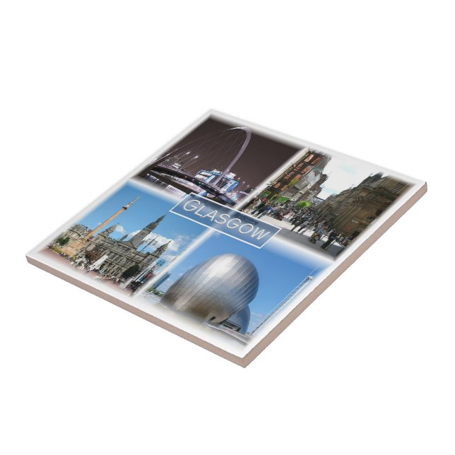 SCT009 GLASGOW, Scotland, Tile (Side)