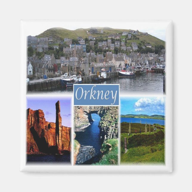 SCT013 ORKNEYS The Orkney Islands Scotland, Fridge Magnet (Front)