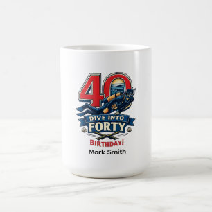 Scuba 40th Birthday  Coffee Mug