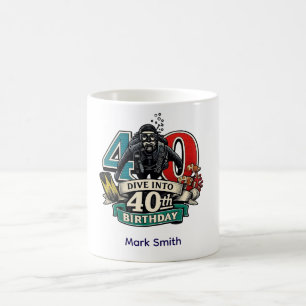 Scuba 40th Birthday  Coffee Mug