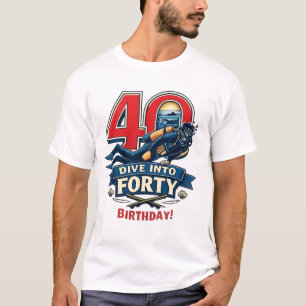 Scuba 40th Birthday  T-Shirt
