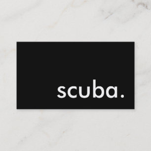 scuba. business card