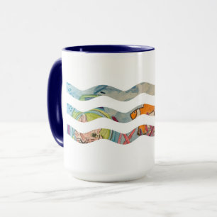 Scuba Cat Waves Mug