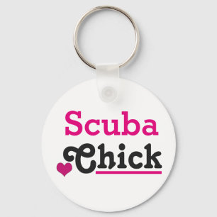 Scuba Chick Key Ring
