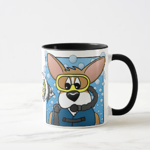 Scuba Corgi Mug